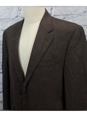Ralph Lauren Brown Herringbone Blazer